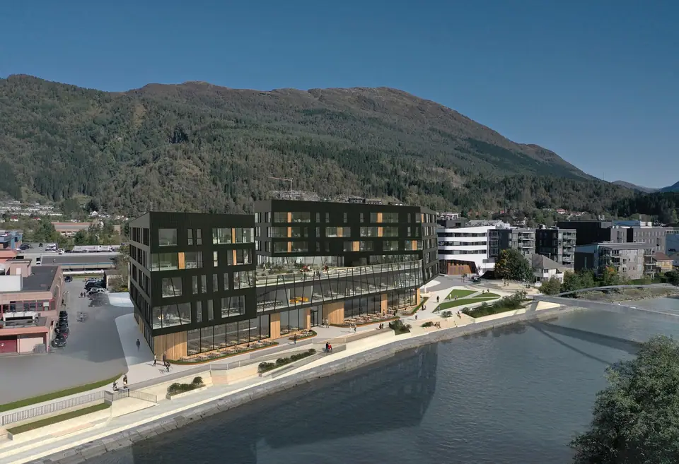 Sørvest - Svært gode solforhold -  Ny gang og sykkelsti like utenfor døren, samt handelssenteret med alle sine servicetilbud.