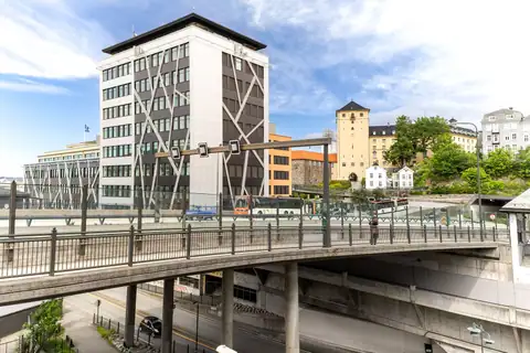 Noe av utsikten fra stue